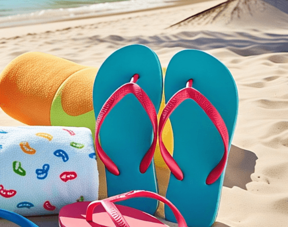 Matching Beach Flip Flops